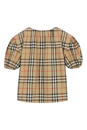 Beige cotton blouse BURBERRY KIDS | 8072346A7028